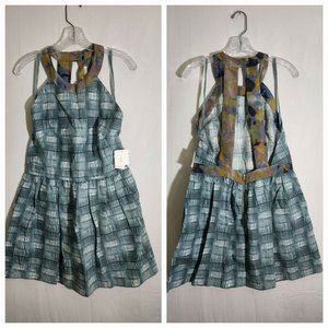 Rachel Roy Multicolored Open Back Dress Short Size 12 New With Tags